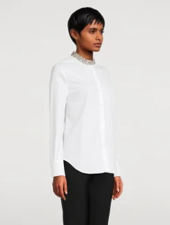 Embellished Poplin Shirt
