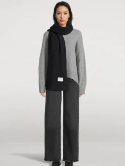 Fair Trade Cashmere Ribbed Scarf
