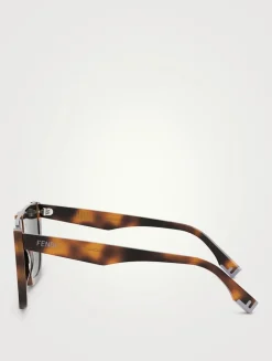 Fendi Way Oversized Square Sunglasses