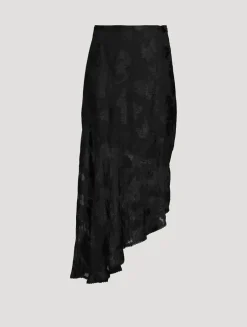 Fil Coupé Chiffon Maxi Skirt