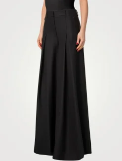 Fiorello Cotton Gabardine Palazzo Pants
