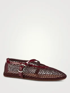 Fishnet Ballet Flats