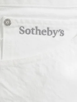 FRAME x Sotheby's Vertical Straight-Leg Jeans
