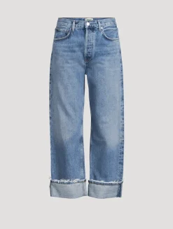 Fran Low-Slung Wide-Leg Jeans