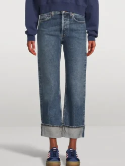 Fran Low-Slung Wide-Leg Jeans