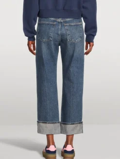 Fran Low-Slung Wide-Leg Jeans