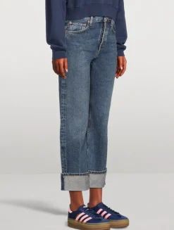 Fran Low-Slung Wide-Leg Jeans
