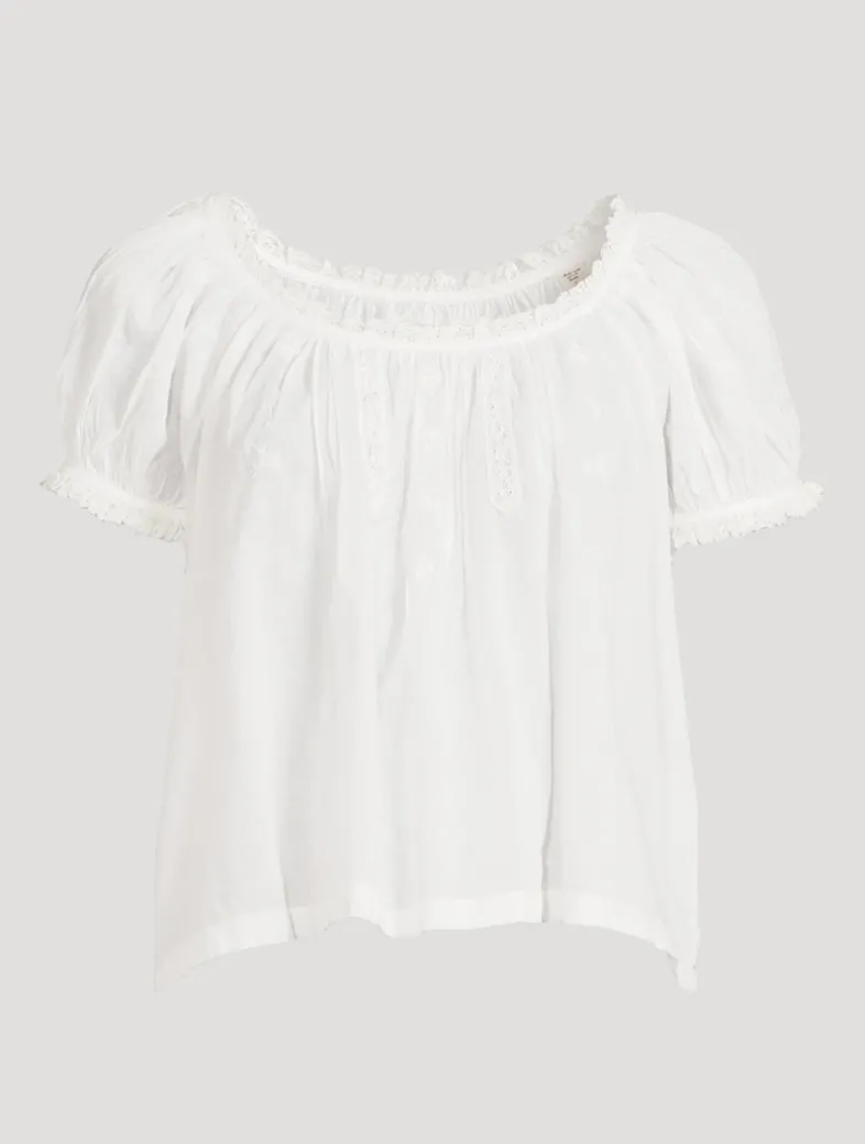 Frederica Cotton Voile Blouse