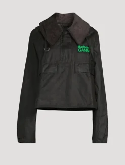 GANNI x Barbour Waxed Cotton Anorak