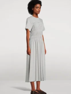Georgie Smocked Midi Dress