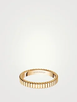 Grosgrain Gold Wedding Band