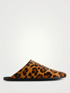 Gunter Printed Calf Hair Mules
