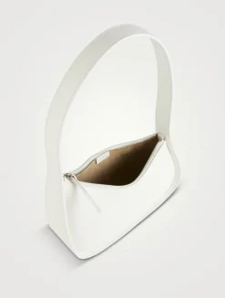 Half Moon Leather Shoulder Bag