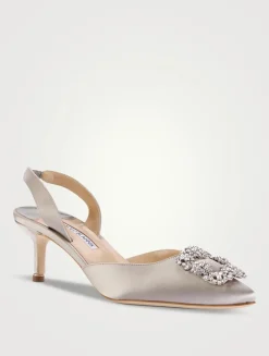 Hangisli Satin Slingback Pumps