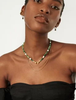 Harris Reed In Good Hands Beaded Gemstone Necklace