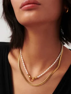 Harris Reed In Good Hands Pearl Pendant Necklace