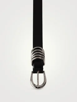 Hollyhock Leather Belt