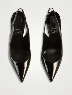 Hot Chick 100 Patent Leather Slingback Pumps