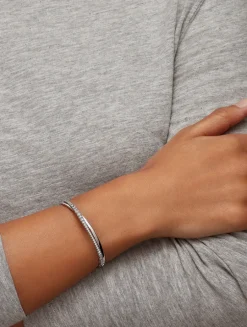 Hyperbola Crystal Bangle Bracelet