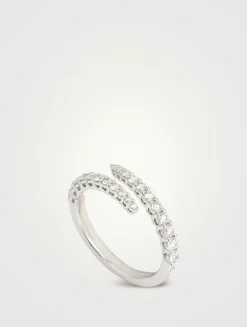 Identity 18K White Gold Right Hand Ring With Diamonds
