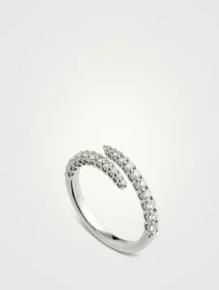 Identity 18K White Gold Right Hand Ring With Diamonds