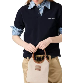 Ivy Canvas And Leather Bag