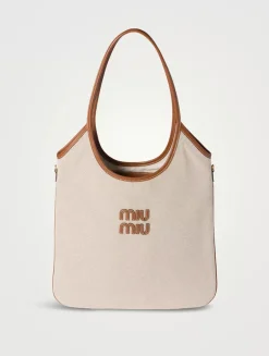 Ivy Canvas And Leather Bag