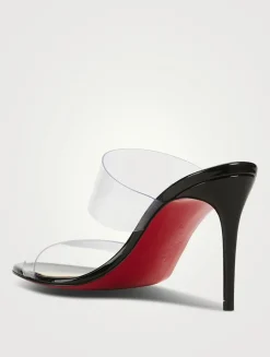 Just Nothing PVC And Patent Leather Mules