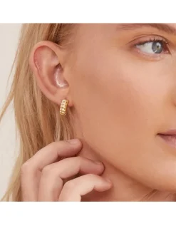14K Gold Charlotte Hoop Earrings