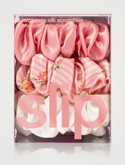 Large Pure Silk Scrunchies