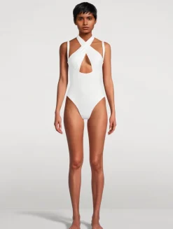 La Sirene One-Piece Halter Swimsuit