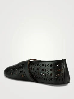 Leather Ballet Flats