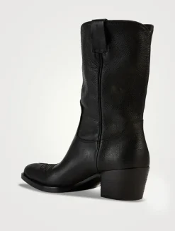 Leather Western Boots