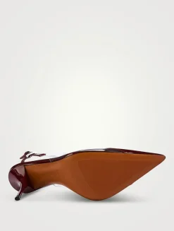 Le Cœur Patent Leather And PVC Slingback Pumps