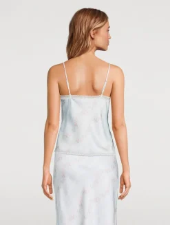 Levall Satin Cami In Floral Print
