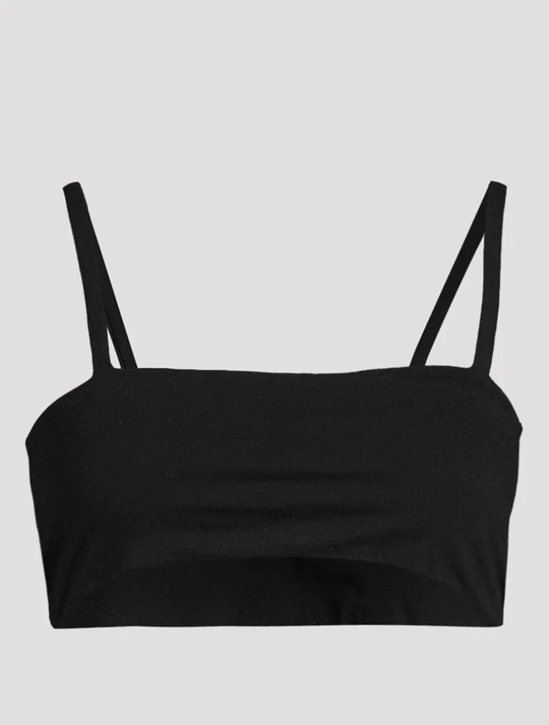 Lido Jersey Cropped Tank Top