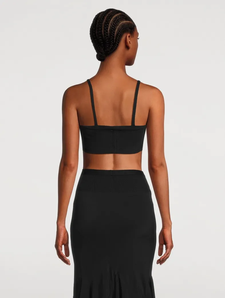 Lido Jersey Cropped Tank Top