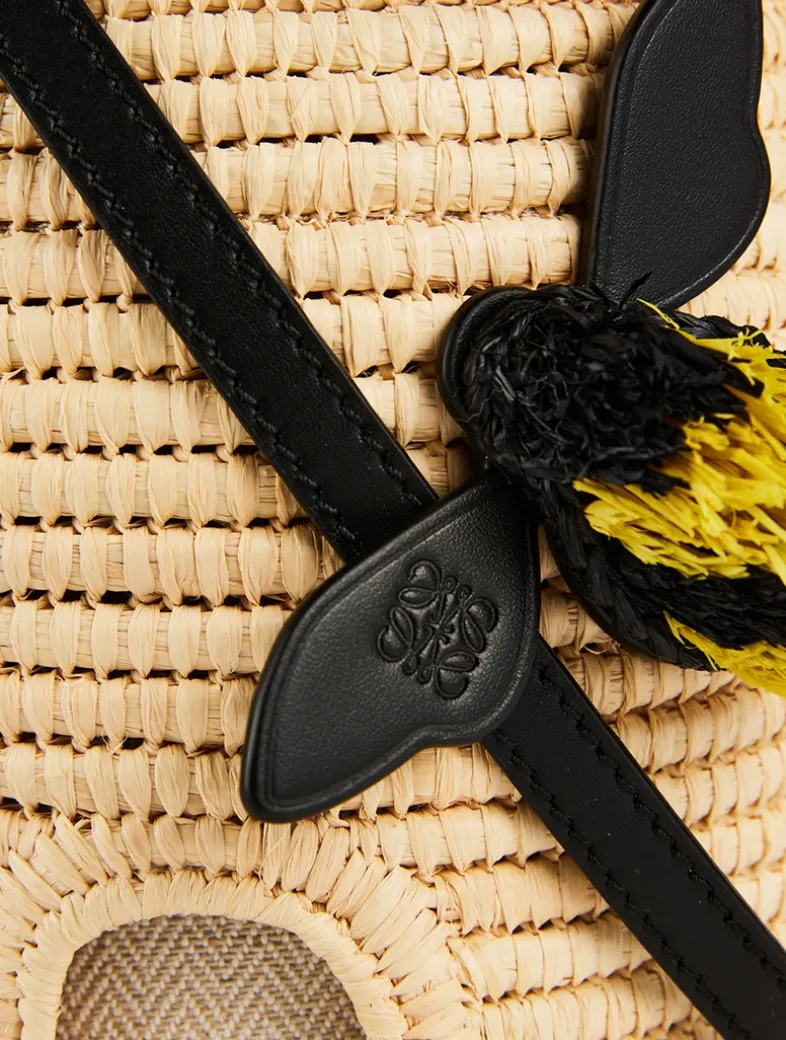 Loewe x Paula's Ibiza Beehive Raffia Crossbody Bag