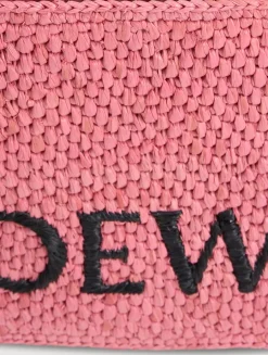 Loewe x Paula's Ibiza Mini Font Raffia Tote Bag