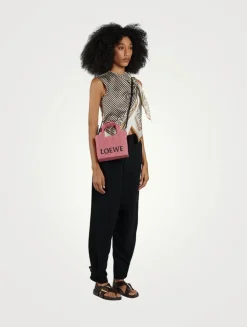 Loewe x Paula's Ibiza Mini Font Raffia Tote Bag