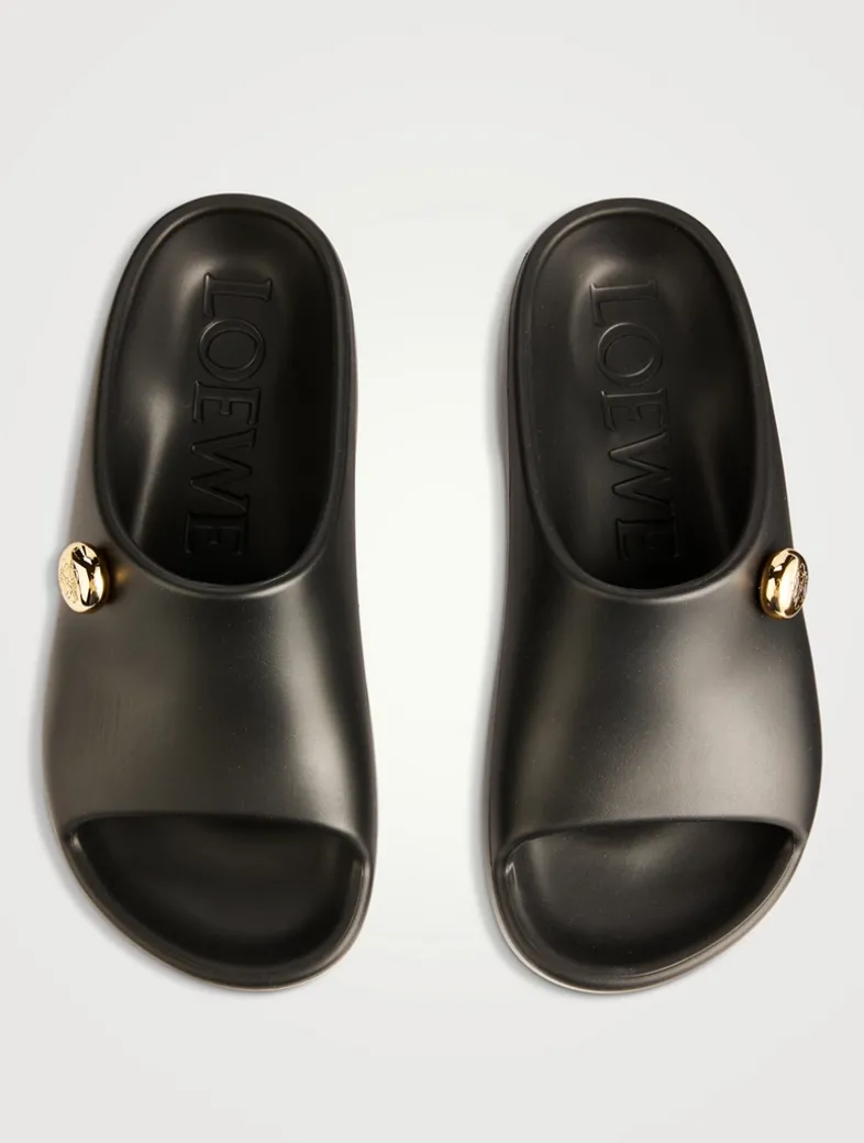 Loewe x Paula's Ibiza Pebble Foam Slide Sandals
