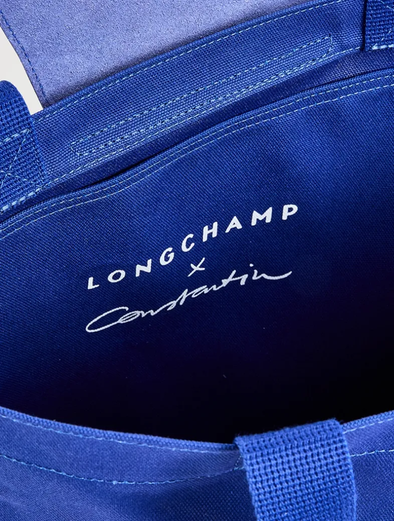 Longchamp x Constantin Riant Medium Le Pliage Collection Canvas Tote Bag