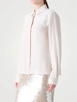 Long-Sleeve Shirt With 3D Anemone Appliqué