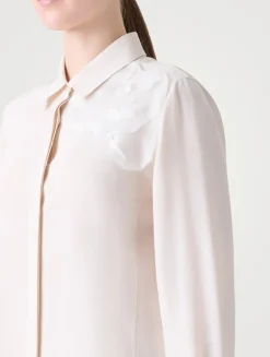 Long-Sleeve Shirt With 3D Anemone Appliqué