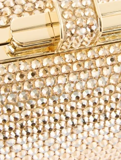 Long Slide Crystal Clutch