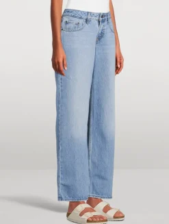 Low-Rise Wide-Leg Jeans