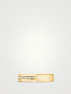 LU 18K Gold Diamond Band
