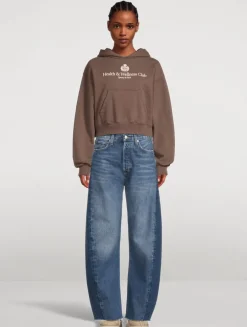 Luna Pieced Barrel-Leg Jeans