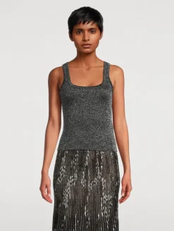 Lurex Knit Tank Top