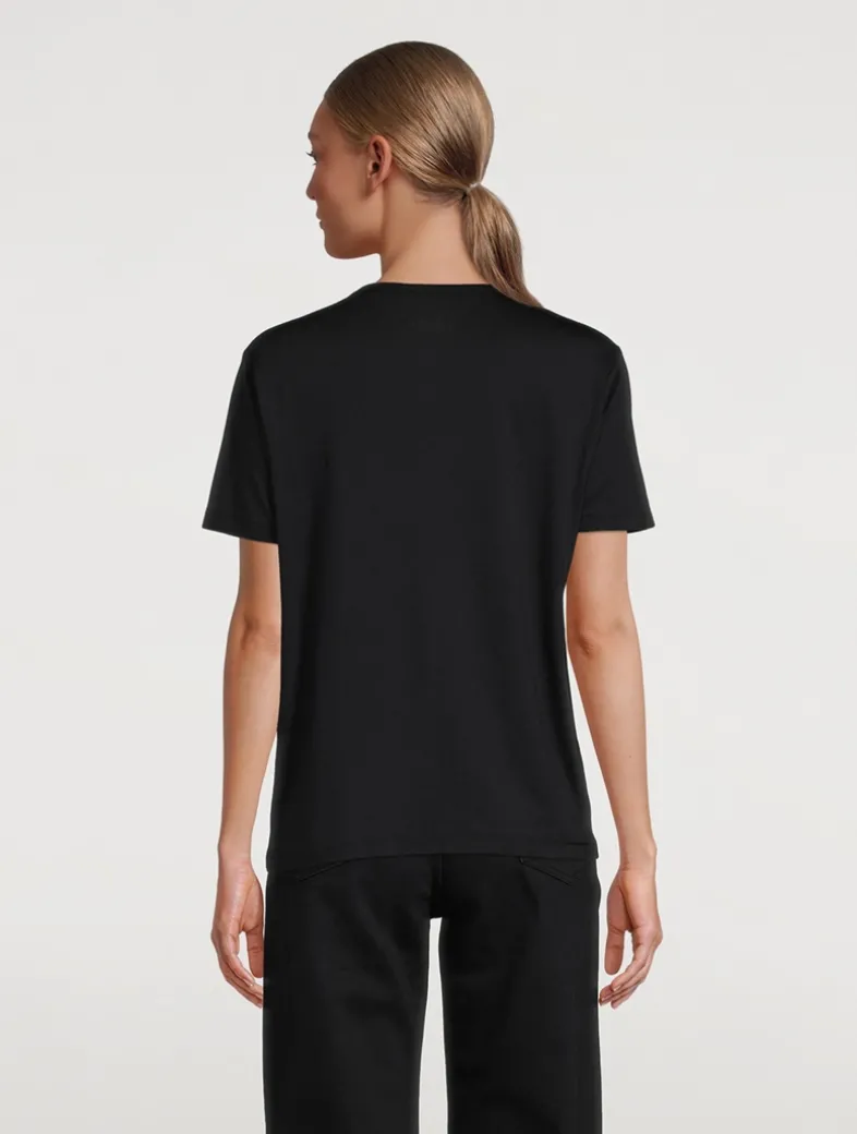 Lyocell And Cotton Crewneck T-Shirt